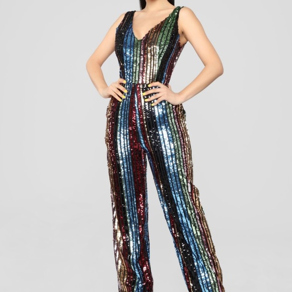 very sequin jumpsuit